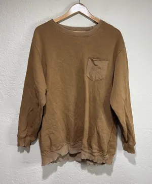Aerie Desert Sand Oversized Crewneck Sweatshirt - Size Medium thumbnail 1