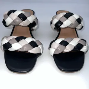 DV by Dolce Vita Sully Black and White Braided Sandals thumbnail 5