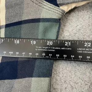 Carhartt Fleece Lined Flannel Shirt Women S Green Plaid Workwear Button Shacket thumbnail 8