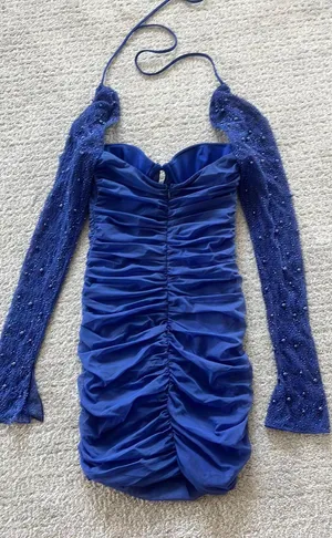 Oh Polly Embellished Long Sleeve Mini Dress thumbnail 2
