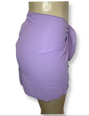 Zuliana lilac lettuce trim sarong/cover up thumbnail 2