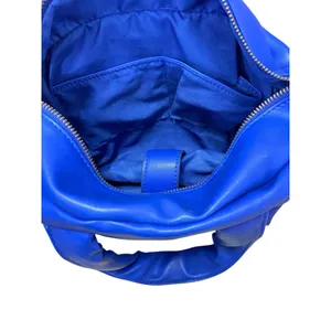 Free People Lapis Blue Cloud Commuter Quilted Shoulder Tote Bag Mini Handbag OS thumbnail 3