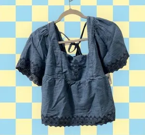 Old Navy Jean blouse thumbnail 1