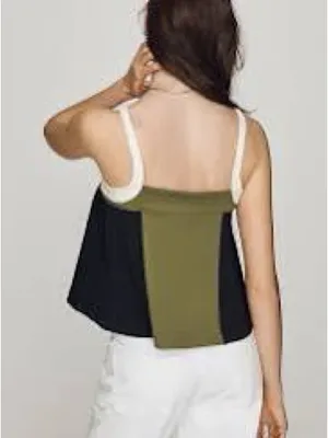 NWT Maeve - Anthropologie- Colorblock Swing Tank - women’s small! thumbnail 2