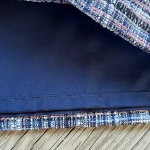LOFT Classic Tweed Mini Skirt Blue, Pink, Black And White Size 12. NEW thumbnail 6
