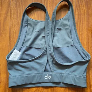 Alo Cutout Blue Gray Tank Top thumbnail 2
