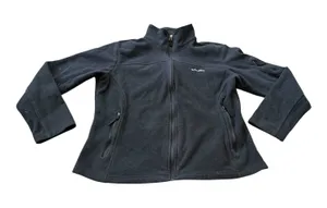 Columbia Jacket Womens Size XL Black Fleece Full Zip Mock Neck Pockets Outdoor thumbnail 1