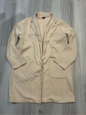 Shinestar Blazer in Cream and‎ Tan thumbnail 1