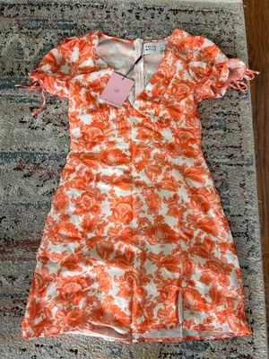 Hello Molly Dress Mini Floral Orange thumbnail 1