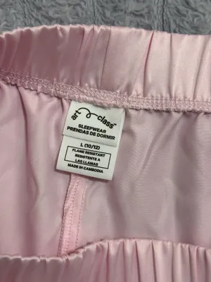 Art Class Girls’ Pink Satin Pajama Set — Size L (10/12) — New with Tags thumbnail 4