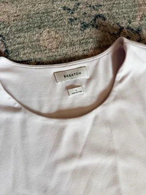 Aritzia Babaton Segovia iced lavender cut out long sleeve contour fit bodysuit L thumbnail 5
