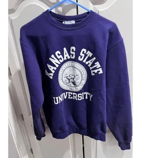 Champion Kansas State University Crewneck Sweatshirt Purple K-State Wildcats S thumbnail 6
