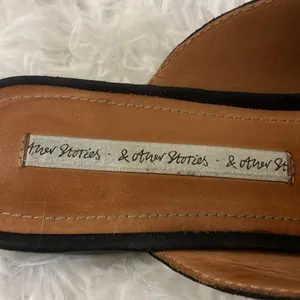 & Other Stories ,Women ,Black ,Suede Flat Loafers ,Mule ,Slippers.Size-7 thumbnail 10