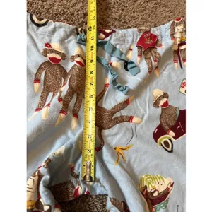 Nick & Nora Pajamas Pants Womens XL Cotton Sock Monkeys Bowling Car Beach thumbnail 5