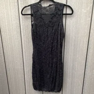 Black Lace‎ Mini Dress Black thumbnail 5
