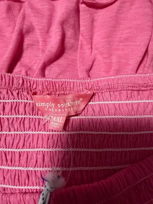 Simply Southern Pink Tiered Ruffle Mini Skirt thumbnail 3