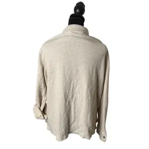 Ralph Lauren Waffle Knit Shirt Button Up Shacket Womens S Quiet Luxury Crest thumbnail 5