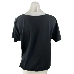Bella Canvas Women's Black Short Sleeve Scoop Neck Lady T Shirt Tee Top Size M thumbnail 2