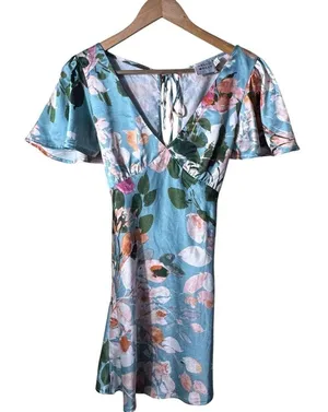 Hello Molly Daylight Party Mini Dress Blue Size Small/4 thumbnail 6