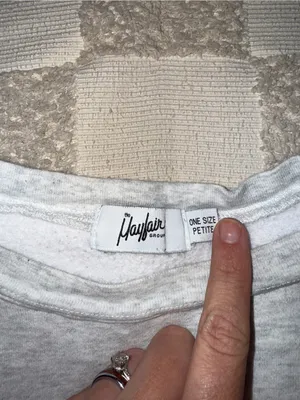 The Mayfair Group "Empathy‎ Always" heather grey crewneck sweatshirt one size thumbnail 4