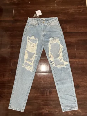 NWT Adika Distressed Jeans Size Medium thumbnail 1