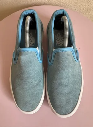 Vans Light Blue Slip on Womens size 7 thumbnail 1