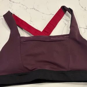 Zella Women's Burgundy and Red Sports Bra thumbnail 1