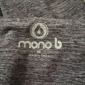 Mono B Charcoal Gray‎ Space Dye High Rise Active Leggings Stretchy Size Medium thumbnail 5