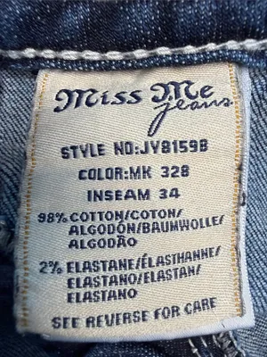 Miss Me Dark Blue Faded Flare Jeans thumbnail 13