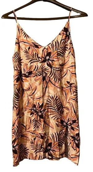 Olivaceous Midi-length Floral Print Tank Dress, Sleeveless, Size Medium‎ thumbnail 1