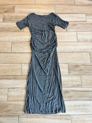 Womens Motherhood Maternity Grey Maxi Dress - M thumbnail 4