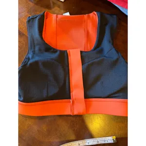 Oiselle Flyout Zip Sports Bra Women 6 Orange High Impact Running Phone Pocket thumbnail 13