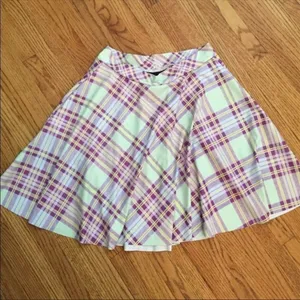 Blackmilk Pastel Plaid Skater Skirt thumbnail 2
