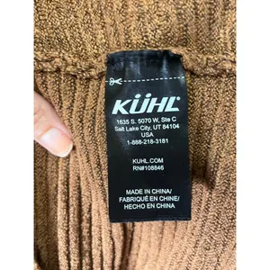 KÜHL Brown Textured Turtleneck Sweater Cozy Outdoorsy Hiking Gorpcore Knit Small thumbnail 7