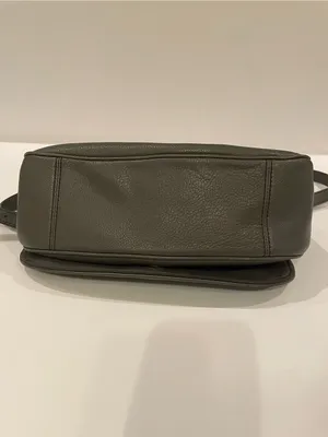 Marc Jacobs Empire Crossbody Bag Gray Pebbled Leather Purse thumbnail 6