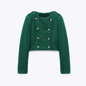 Zara Green Textured Weave Jacket Blogger Fav 2674/713 thumbnail 6