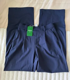NWT HALARA Navy Wide-Leg Trousers thumbnail 1