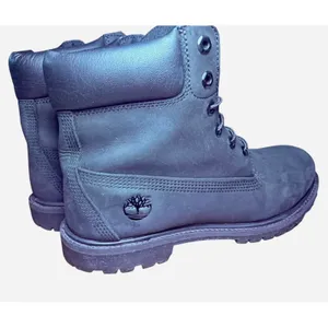 Timberland 6 Inch Premium Waterproof Boots Black Nubuck Leather Womens Lace Up thumbnail 3
