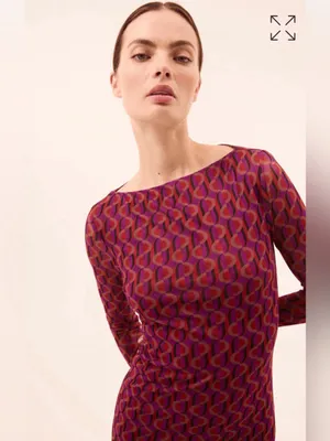 MISA Los Angeles MISA Vivian Geo Sixty Mesh Midi Dress M Retro 60’s Mod Bodycon Side Slit Autumn thumbnail 4