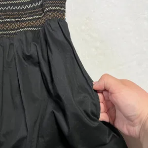 Old Navy Fit & Flare Off-the-Shoulder Cotton-Poplin Smocked Maxi Dress Size XL thumbnail 10