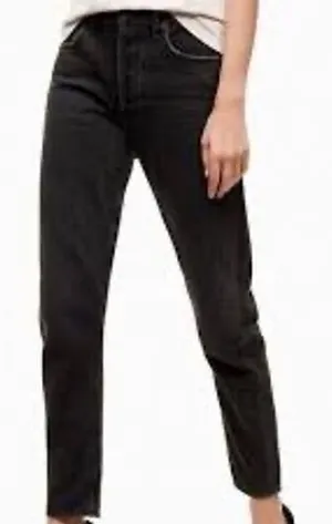 Talula‎ x AGOLDE taper jeans Womens 26 Black Excellent High Rise Button Fly thumbnail 1