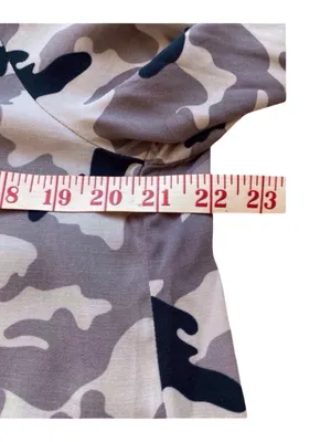 Chaser Camouflage Open Front Jacket in Taupe, Olive & Black thumbnail 5