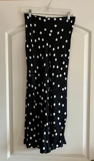 Women's Dot-Print Midi Slip Skirt,  thumbnail 4