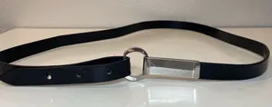Vintage‎ Women’s Black Leather Belt Size 40” thumbnail 1