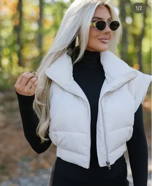 These Three Boutique Off white vest thumbnail 2