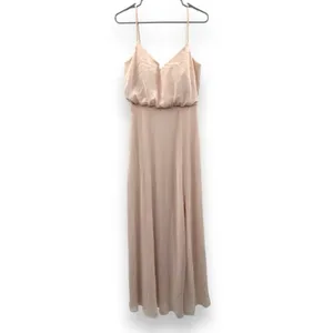 Birdy Grey Gwennie Chiffon Maxi Bridesmaid Dress in Pale Blush Pink Sz S NEW‎ thumbnail 3