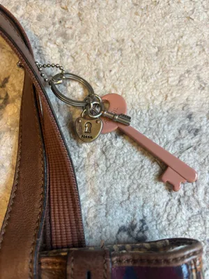 Fossil floral bag with leather trim  thumbnail 3