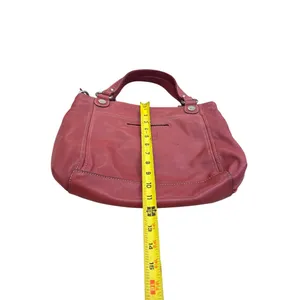 Fossil Vintage Womans Red Leather Handbag Clutch With Dual Handles SKU8148 thumbnail 7