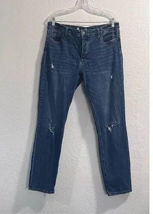Kut From The Kloth Light Denim 5 Pocket Juliet Slouchy Boyfriend Jeans Size 14 thumbnail 1