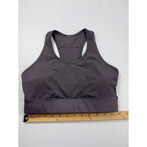 Fabletics Sports Bra Medium Support Racerback Workout‎ Fitness Gray S thumbnail 2